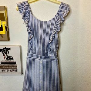 Lost + Wander Blue/White Striped Dress